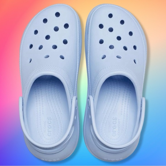 NWT CROCS - CRUSH CLOG - PLATFORM - BLUE CALCITE - Picture 5 of 12